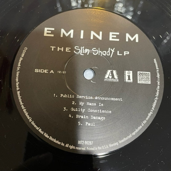 Eminem : The Slim Shady LP (2xLP, Album, RE, Bla)