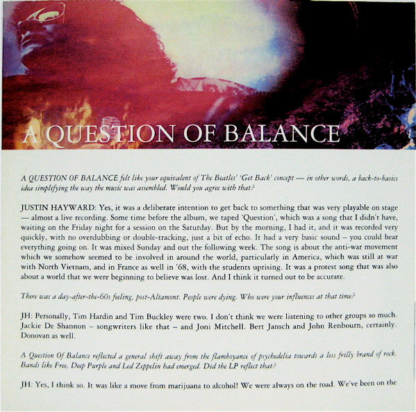 The Moody Blues : A Question Of Balance (CD, Album, RE, RM)