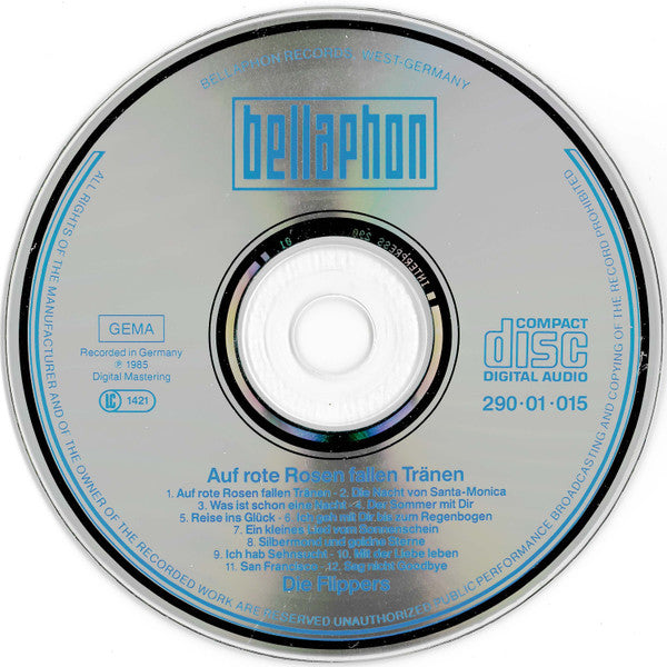 Die Flippers : Auf Rote Rosen Fallen Tränen (CD, Album)