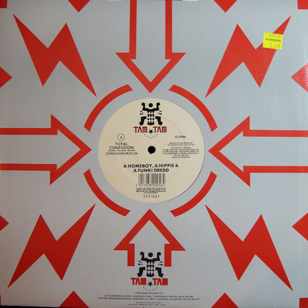 A Homeboy, A Hippie & A Funki Dredd : Total Confusion (12", Single)