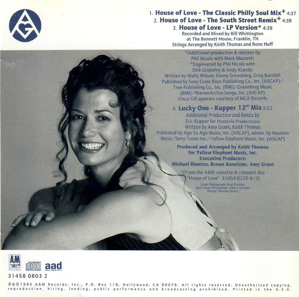 Amy Grant With Vince Gill : House Of Love (CD, Maxi)