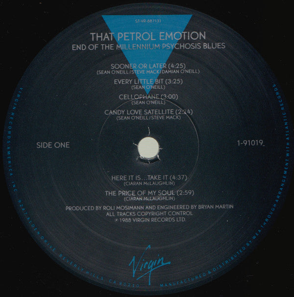 That Petrol Emotion : End Of The Millennium Psychosis Blues (LP, Album)