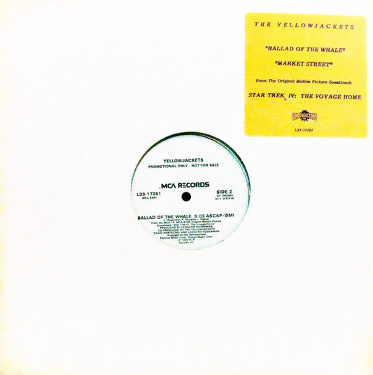 Yellowjackets : Ballad Of The Whale / Market Street (12", Single, Promo)