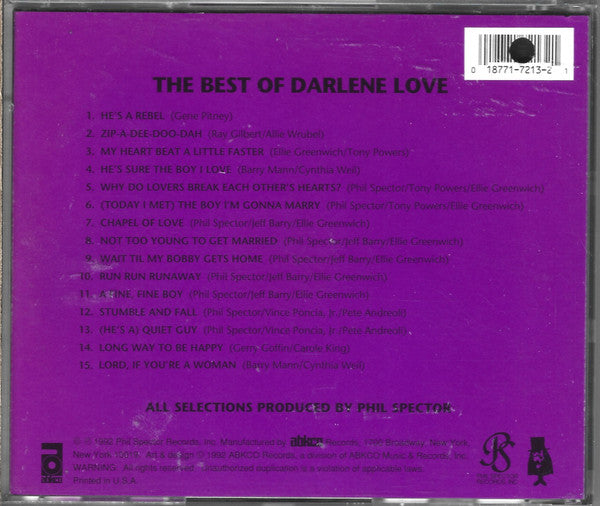 Darlene Love : The Best Of Darlene Love (CD, Comp)