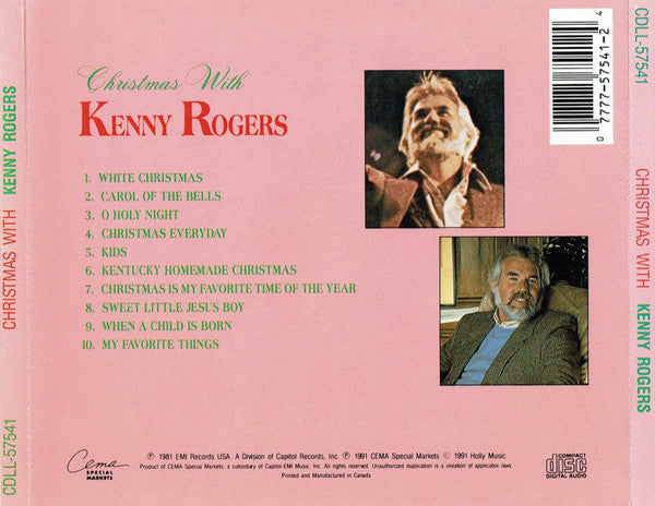 Kenny Rogers : Christmas With Kenny Rogers (CD, Album, RE)