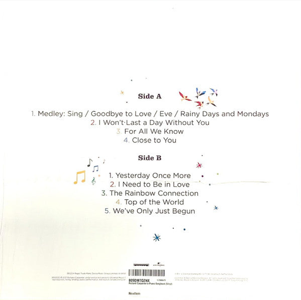 Richard Carpenter : Richard Carpenter's Piano Songbook (LP, Album)