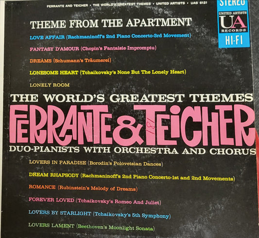 Ferrante & Teicher : The World's Greatest Themes (LP, Album, Club, RP)