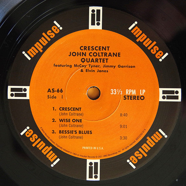 John Coltrane Quartet* : Crescent (LP, Album, RE, Gat)