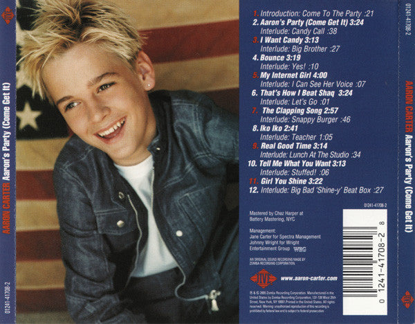 Aaron Carter : Aaron's Party (Come Get It) (CD, Album, RE)