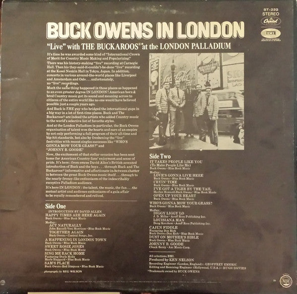 Buck Owens : Buck Owens In London (LP, Album, Scr)