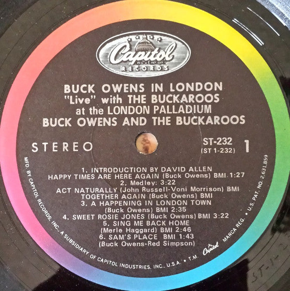 Buck Owens : Buck Owens In London (LP, Album, Scr)