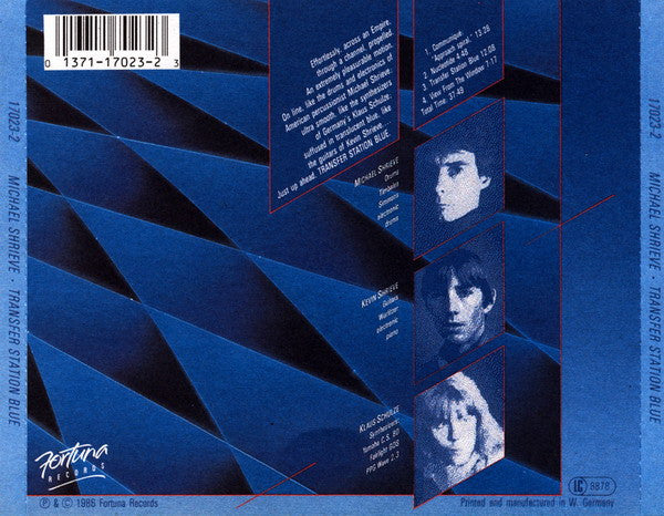 Michael Shrieve With Kevin Shrieve And Klaus Schulze : Transfer Station Blue (CD, Album)