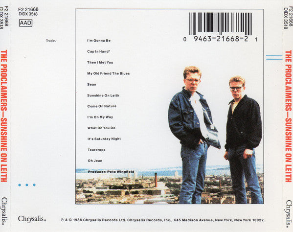 The Proclaimers : Sunshine On Leith (CD, Album, RE)