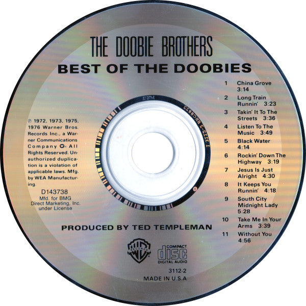 The Doobie Brothers : Best Of The Doobies (CD, Comp, Club, RE)