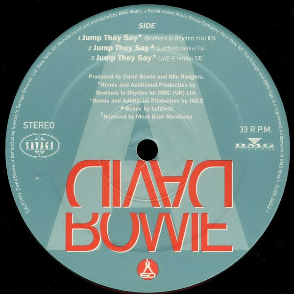 David Bowie : Jump They Say (12", Maxi, SRC)