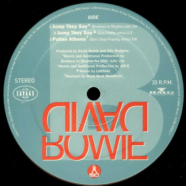 David Bowie : Jump They Say (12", Maxi, SRC)