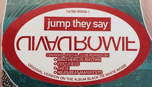 David Bowie : Jump They Say (12", Maxi, SRC)