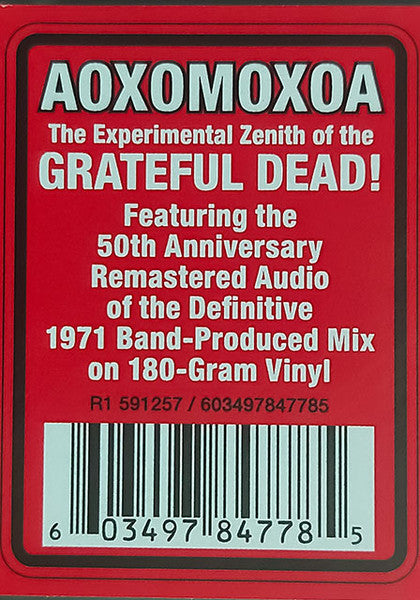 Grateful Dead* : Aoxomoxoa (LP, Album, RE, RM, 180)
