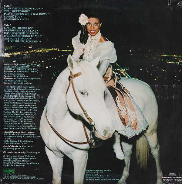 Millie Jackson : Just A Lil' Bit Country (LP, Album)