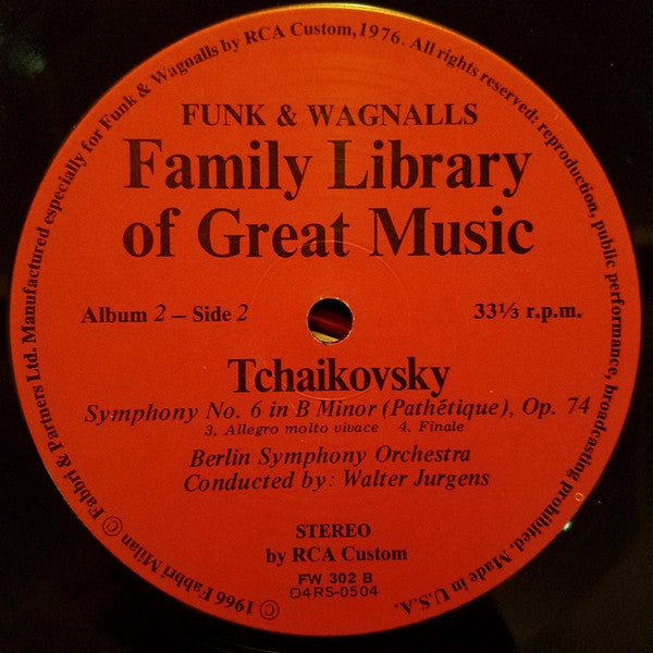 Tchaikovsky* : The Pathétique - Sixth Symphony (LP, Album)