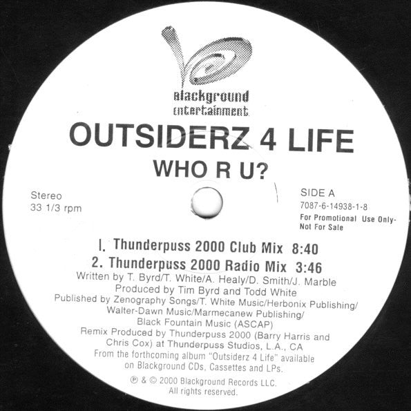 Buy Outsiderz 4 Life : Who R U? (12