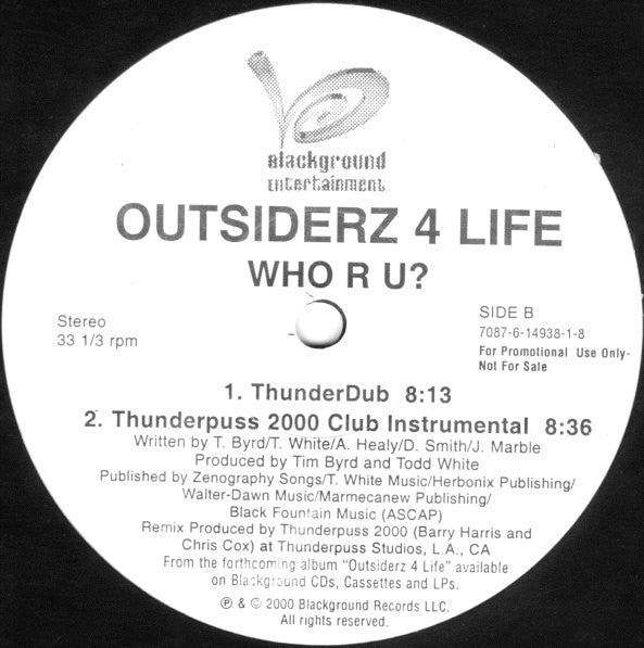 Buy Outsiderz 4 Life : Who R U? (12