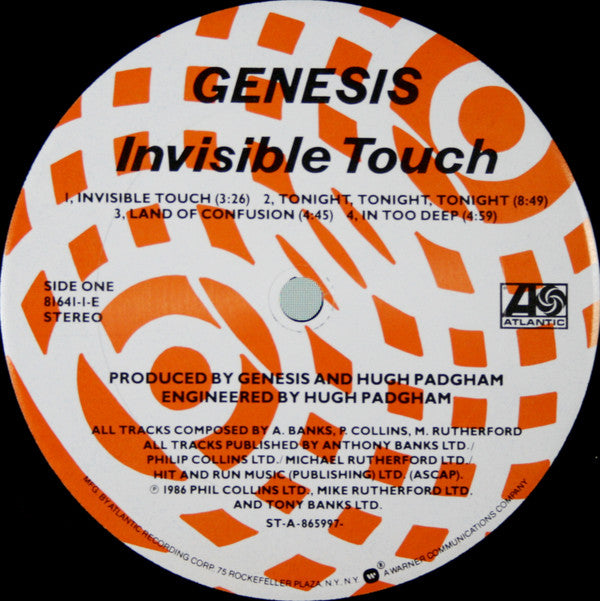 Genesis : Invisible Touch (LP, Album, Club)