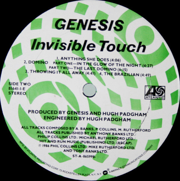 Genesis : Invisible Touch (LP, Album, Club)