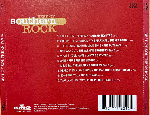 Various : Best Of Southern Rock (CD, Comp)