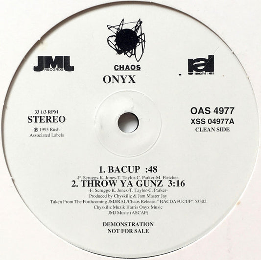 Onyx : Bacdafucup / Throw Ya Gunz (12", Promo)