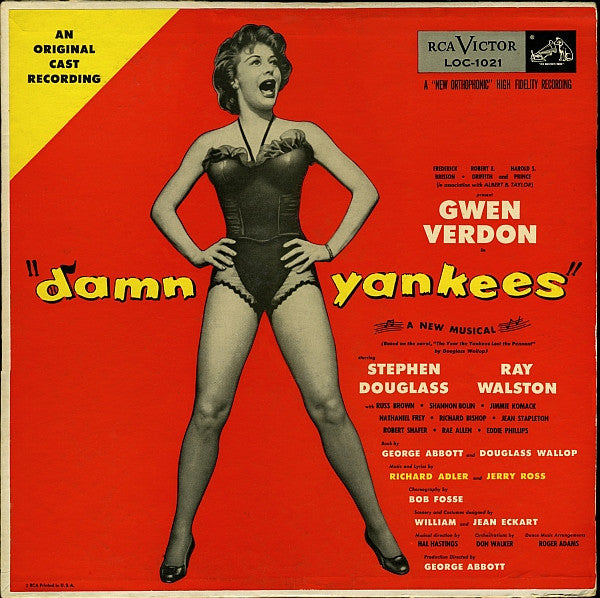 Gwen Verdon, Stephen Douglass, Ray Walston : Damn Yankees (An Original Cast Recording) (LP, Album, Mono)