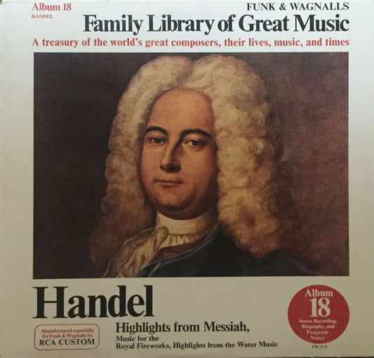 Georg Friedrich Händel : Highlights From Messiah (LP, Album, Comp)