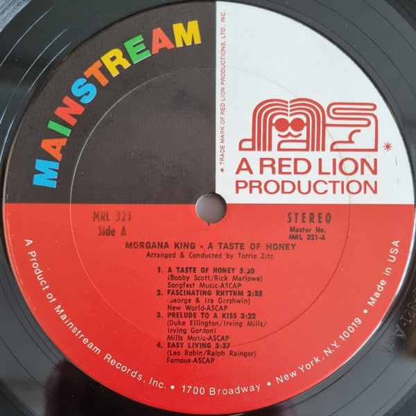 Morgana King : A Taste Of Honey (LP, Album, Comp)