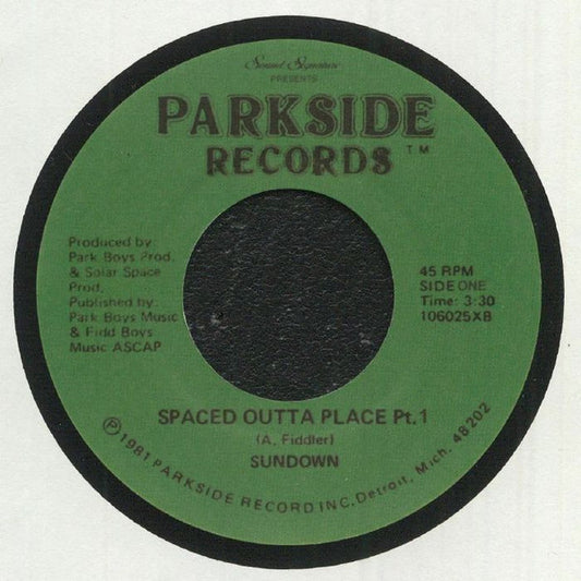 Sundown (8) : Spaced Outta Place (7", RE)