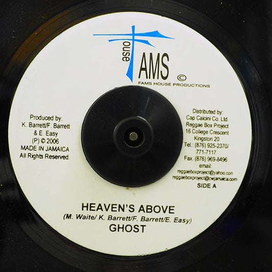 Ghost (6) / Cezar (3) : Heaven's Above / Shoulder To The Wheel (7")