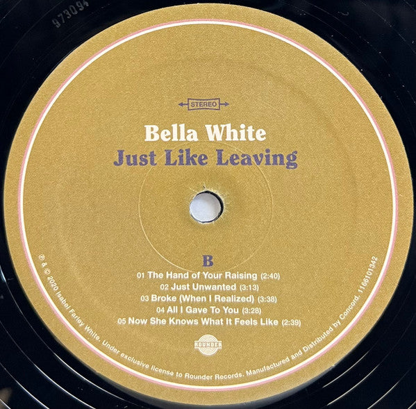 Bella White : Just Like Leaving (LP, RE)