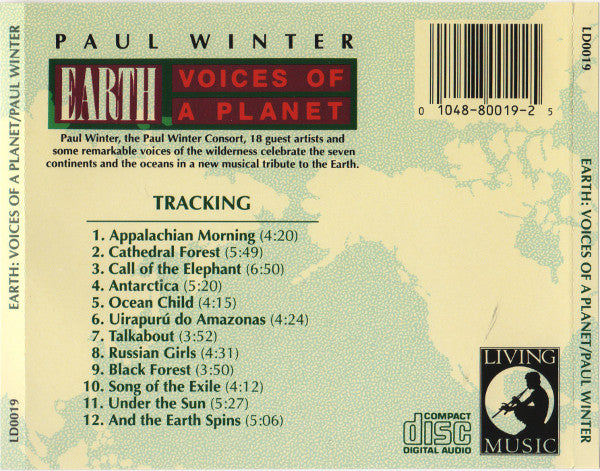 Paul Winter (2) : Earth: Voices Of A Planet (CD, Album)