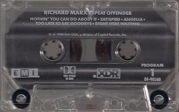 Richard Marx : Repeat Offender (Cass, Album)