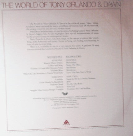 Tony Orlando & Dawn : The World Of Tony Orlando & Dawn (2xLP, Comp)
