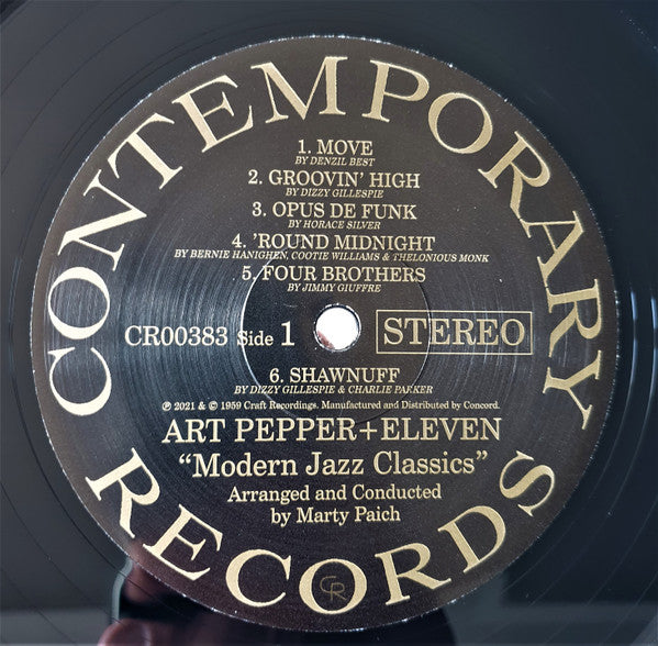 Art Pepper : Art Pepper + Eleven "Modern Jazz Classics" (LP, Album, RE, 180)