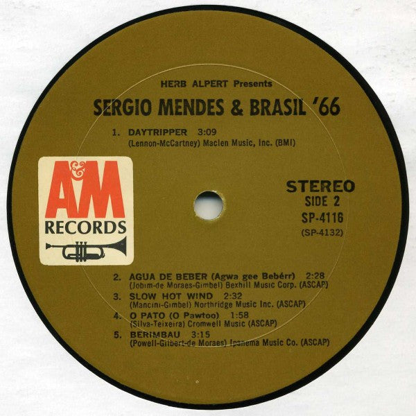 Sergio Mendes & Brasil '66* : Herb Alpert Presents Sergio Mendes & Brasil '66 (LP, Album, Mon)