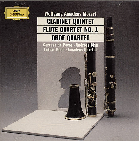 Mozart*, Amadeus-Quartett, Gervase de Peyer, Andreas Blau, Lothar Koch : Clarinet Quintet, Flute Quartet, Oboe Quartet (CD, Comp, RE, RM)