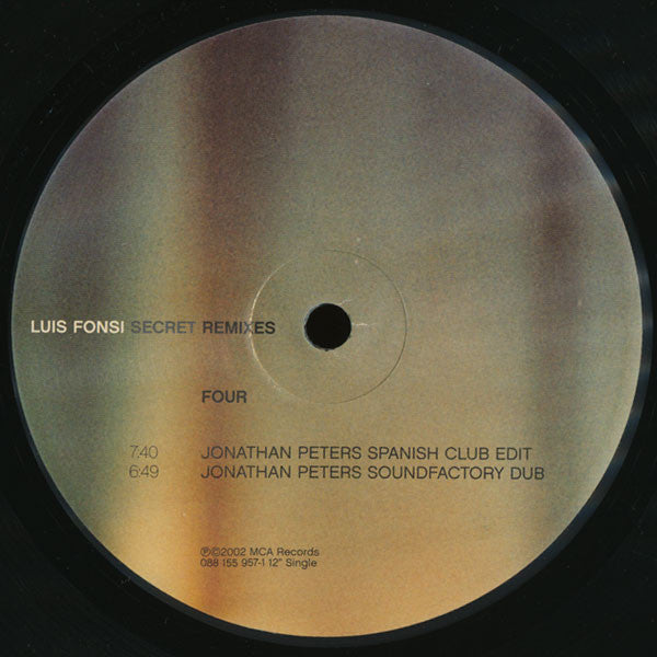 Luis Fonsi : Secret (Remixes) (2x12", Maxi)