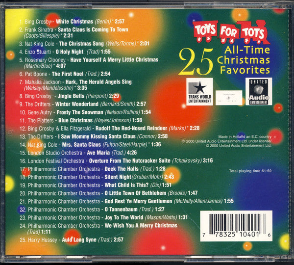 Various : Toys For Tots - 25 All-Time Christmas Favorites (CD, Comp)