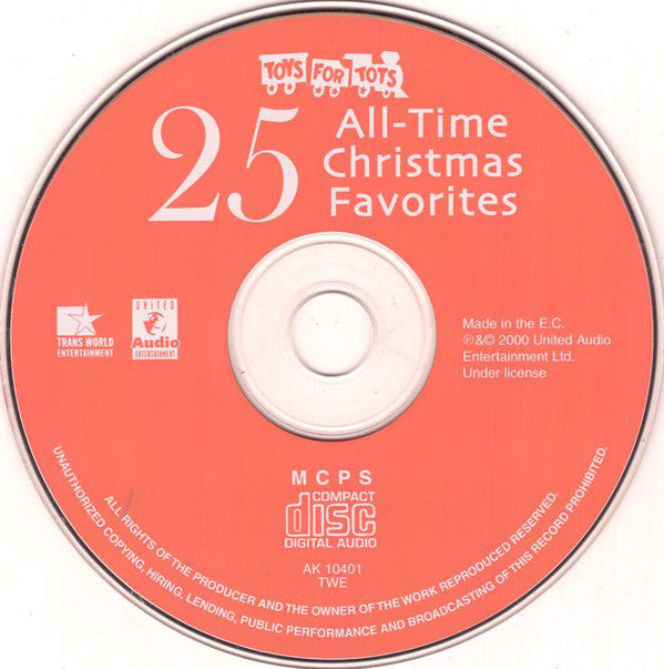 Various : Toys For Tots - 25 All-Time Christmas Favorites (CD, Comp)
