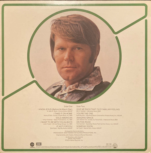 Glen Campbell : I Knew Jesus (Before He Was A Star) (LP, Album, Jac)