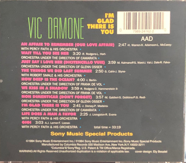 Vic Damone : I'm Glad There Is You (CD, Comp)