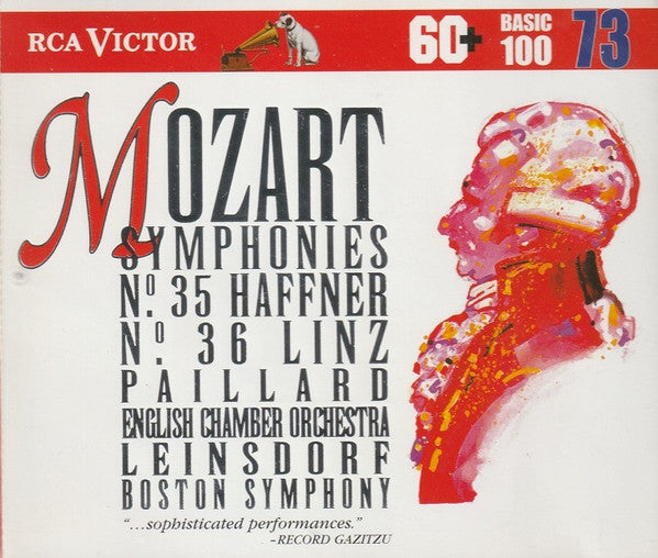 Mozart* – Paillard* / English Chamber Orchestra • Leinsdorf* / Boston Symphony* : Symphonies • No. 35 Haffner • No. 36 Linz (CD, Comp, RE, RM)