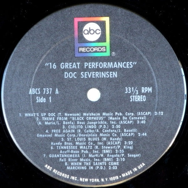 Doc Severinsen : Sixteen Great Performances (LP, Comp)