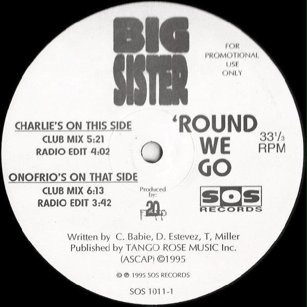 Big Sister : 'Round We Go (2x12", Promo)